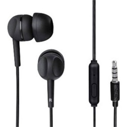 Thomson EAR3005BK In Ear oordopjes Kabel Zwart Headset