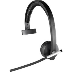 Logitech Mono H820e On Ear headset Radiografisch, Kabel, DECT Computer Mono Microfoon uitschakelbaar (mute)