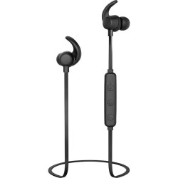 Thomson WEAR7208BK In Ear oordopjes Bluetooth Sport Zwart Noise Cancelling Headset, Volumeregeling