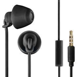 Thomson EAR3008BK Piccolino In Ear oordopjes Kabel Zwart Noise Cancelling Headset, Volumeregeling