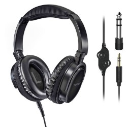Thomson HED4508 HQ Over Ear koptelefoon Kabel Televisie Zwart Headset, Volumeregeling, Zwenkbare oorschelpen