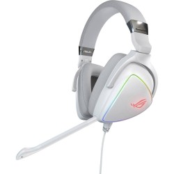 Asus ROG Delta Over Ear headset Kabel Gamen Stereo Wit Ruisonderdrukking (microfoon) Volumeregeling, Microfoon uitschakelbaar (mute)