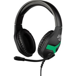 Konix NEMESIS On Ear headset Kabel Gamen Stereo Zwart/groen