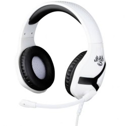 Konix NEMESIS PS5 HEADSET Over Ear headset Kabel Gamen Stereo Zwart/wit Volumeregeling