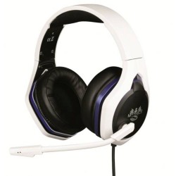 Konix HYPERION HEADSET PS5 On Ear headset Kabel Gamen Stereo Zwart/wit Volumeregeling