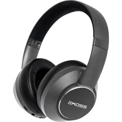 KOSS BT740iQZ On Ear koptelefoon Bluetooth, Kabel Zwart Noise Cancelling Headset, Volumeregeling