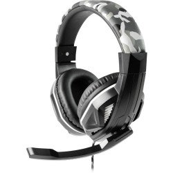 Steelplay HP42 Over Ear headset Kabel Gamen Stereo Camouflage grijs Volumeregeling, Microfoon uitschakelbaar (mute)