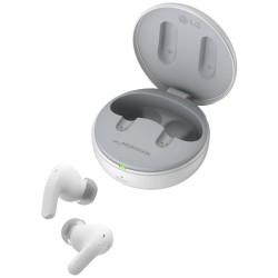 LG Electronics TONE Free DT90Q Ear Free koptelefoon Bluetooth Stereo Wit Noise Cancelling, Ruisonderdrukking (microfoon) Headset, Oplaadbox