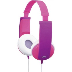 JVC HA-KD5-P-E On Ear koptelefoon Kabel Kinderen Pink, Lila Volumebegrenzing, Lichtgewicht
