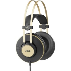 AKG Harman K92 Over Ear koptelefoon Kabel Studio Zwart, Goud