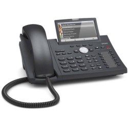 SNOM D375 VoIP-systeemtelefoon Handsfree, Headsetaansluiting TFT/LCD-kleurendisplay Zwart
