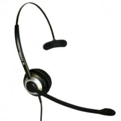 Imtradex BasicLine TM DEX-QD On Ear headset Kabel Telefoon Zwart