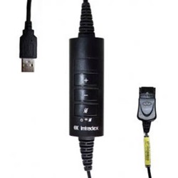 Imtradex AK-4 USB DEX-QD Telefoonheadset kabel Zwart
