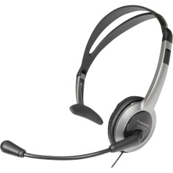 Panasonic RP-TCA 430 On Ear headset Kabel Telefoon Mono Zilver, Zwart Microfoon uitschakelbaar (mute)